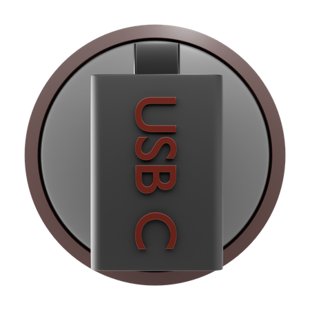 Usb C Storage  3D Icon