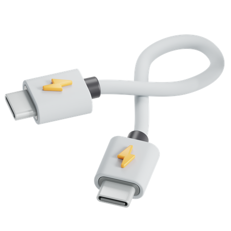 USB C から C  3D Icon