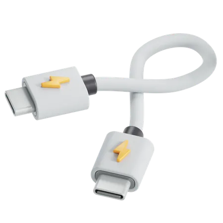 USB C から C  3D Icon