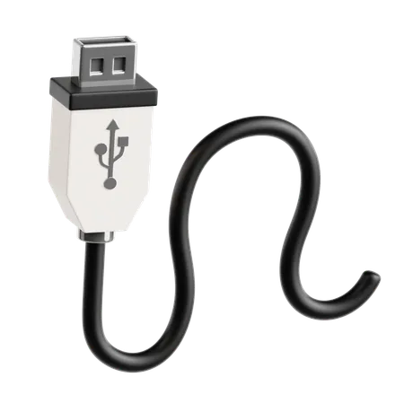 USB Cable  3D Icon