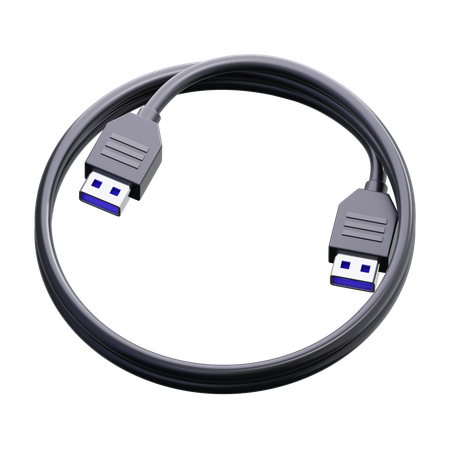 Usb Cable  3D Icon