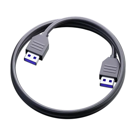 Usb Cable  3D Icon