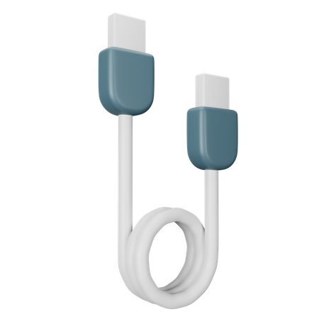 Usb Cable  3D Icon