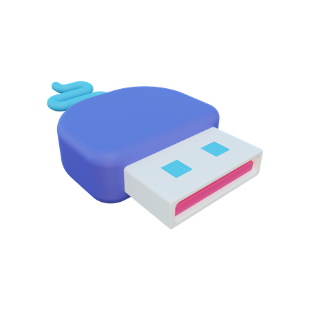 Usb Cable  3D Icon