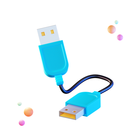 Usb Cable  3D Illustration