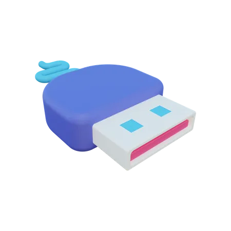 Usb Cable  3D Illustration