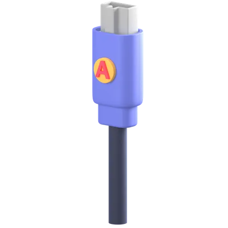 Usb Cable 3D Icon
