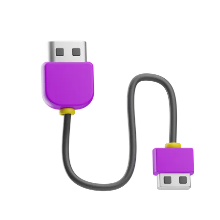 Usb Cable  3D Icon
