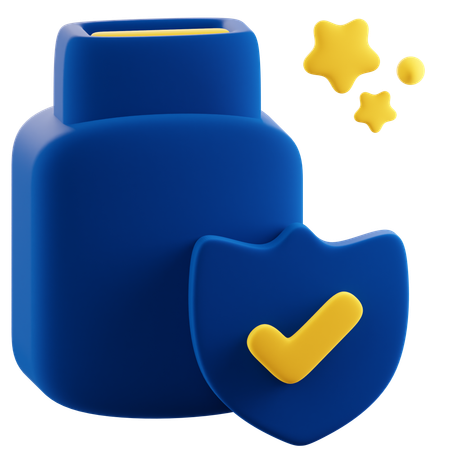 USB Data Protection  3D Icon