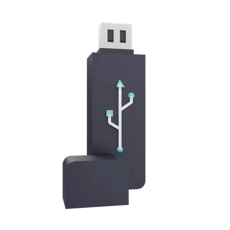 Usb Drive  3D Icon