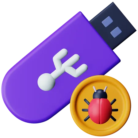 Usb Drive  3D Icon