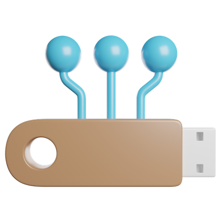 Usb Drive  3D Icon