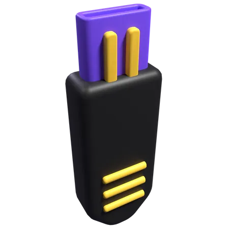 Usb Drive  3D Illustration