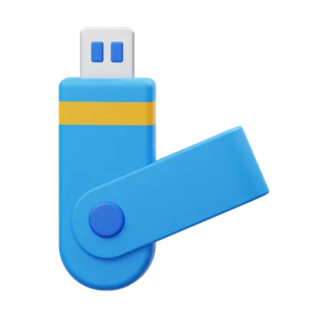 USB Drive  3D Illustration