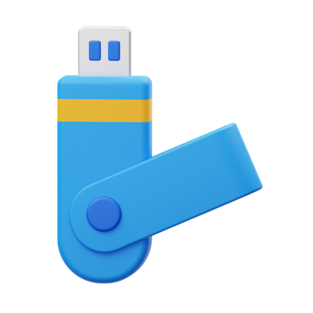 USB Drive  3D Illustration