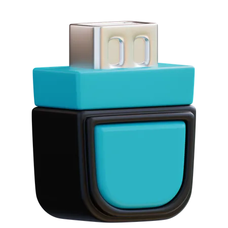 3 D Illustration USB Drive 3D Icon