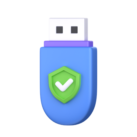 Usb Drive Protection  3D Icon