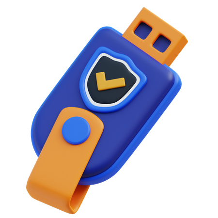 Usb Drive Protection  3D Icon