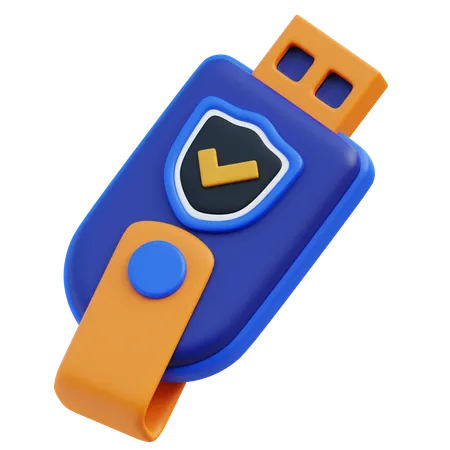 Usb Drive Protection  3D Icon