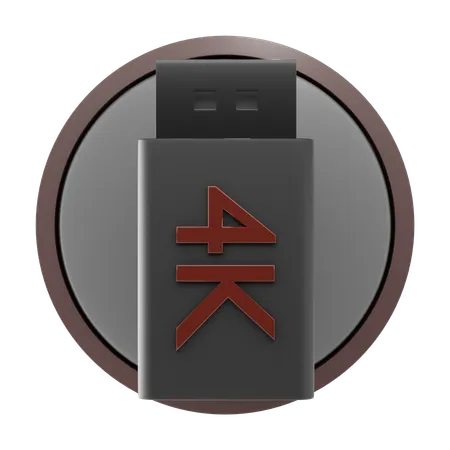 Usb Drive Storage  3D Icon