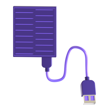 Usb External Harddisk  3D Icon