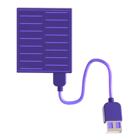 Usb External Harddisk  3D Icon