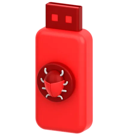 USB-Fehler  3D Icon