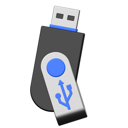 Flash USB  3D Icon