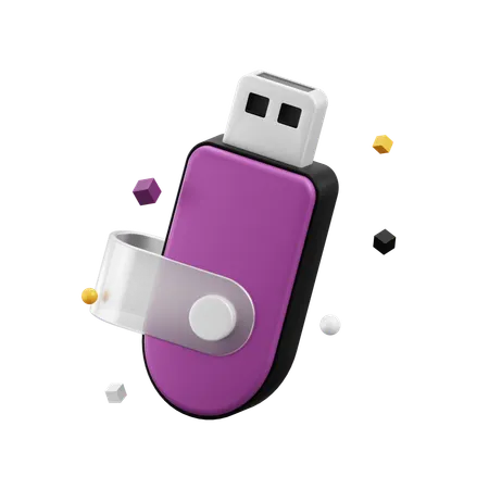 Usb Flash Drive 3D Icon