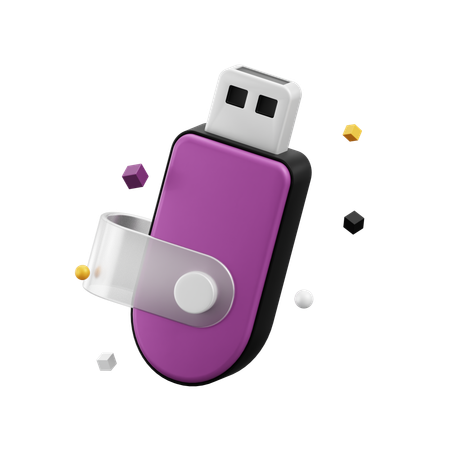 Usb Flash Drive  3D Icon