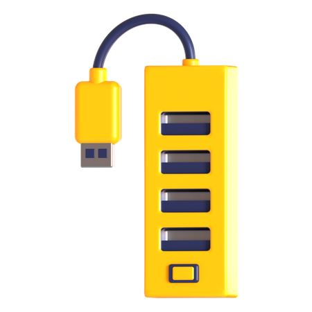 Usb Hub  3D Icon