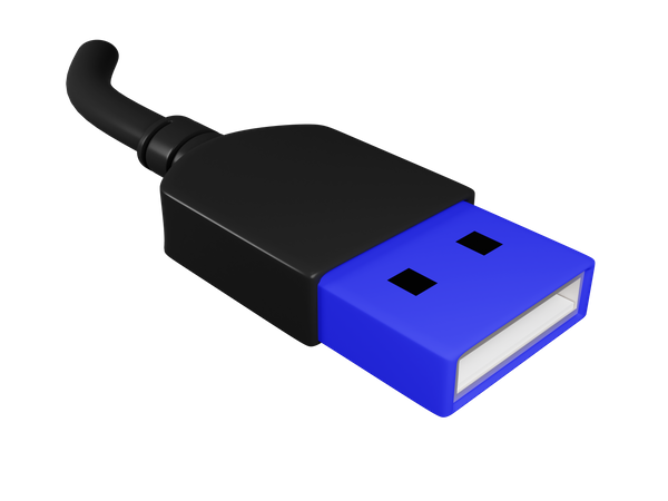 Usb macho  3D Illustration