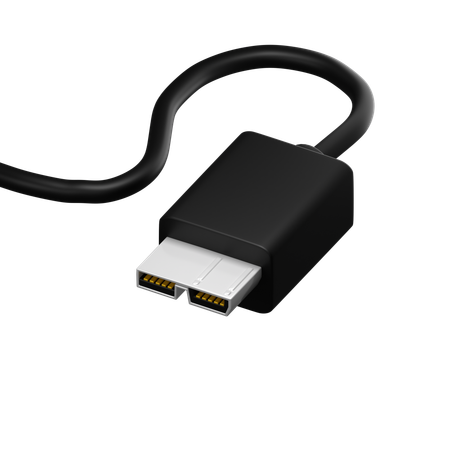 USB Micro B Super  3D Icon