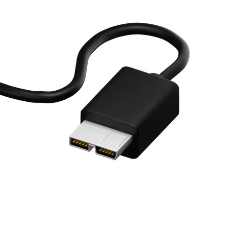 USB Micro B Super  3D Icon