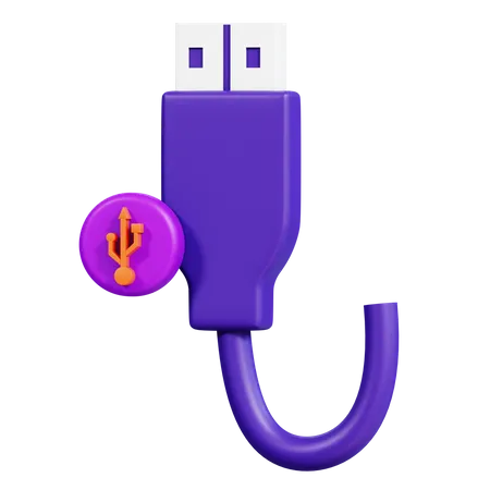 Usb Port  3D Icon