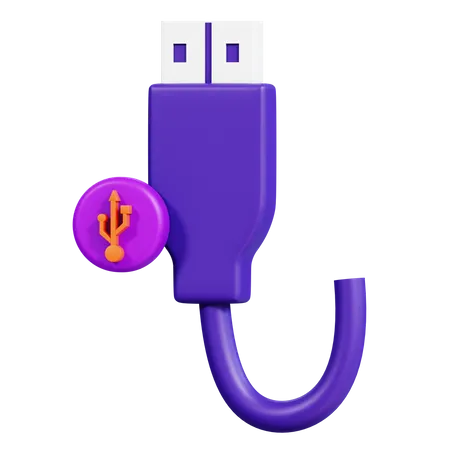 Usb Port 3D Icon