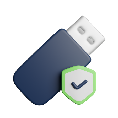 Sécurité USB  3D Icon