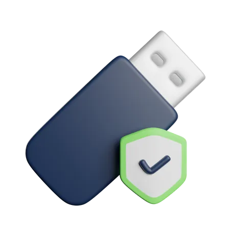 Sécurité USB  3D Icon