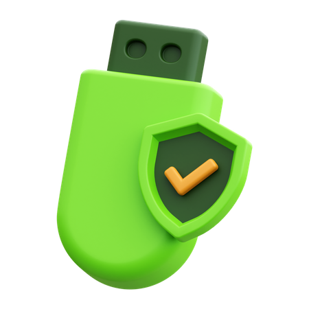 Sécurité USB  3D Icon