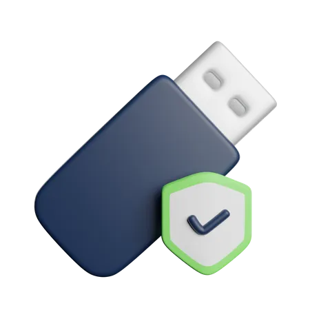 USB Database Storage 3D Icon