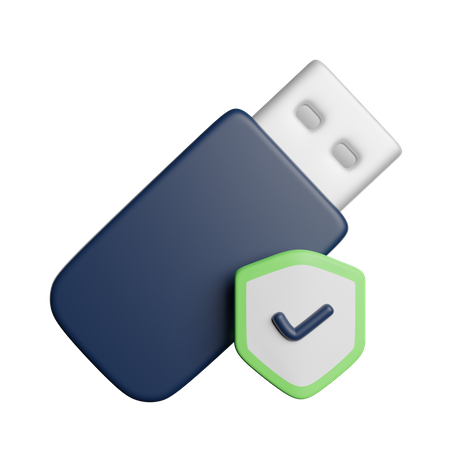 USB-Sicherheit  3D Icon