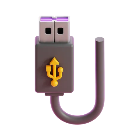 USB Typ A  3D Icon