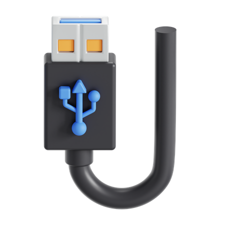 USB type A  3D Icon