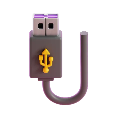 Usb Type A  3D Icon