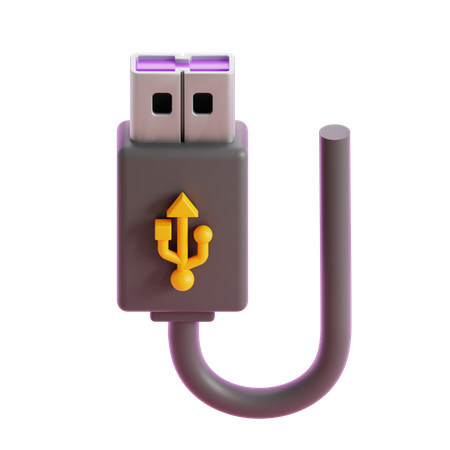 Usb Type A  3D Icon