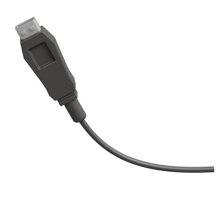 USB Type A Cable  3D Icon