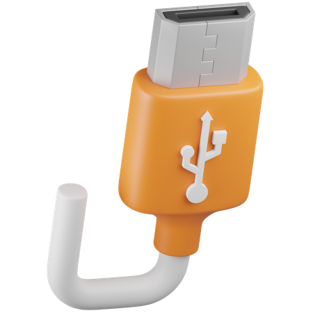 USB タイプ B  3D Icon