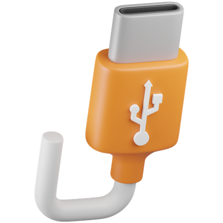 Usb Type C  3D Icon