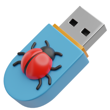 Usb Virus  3D Icon