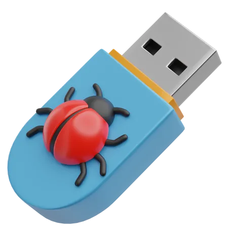 Usb Virus  3D Icon